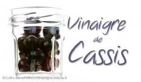 étiquette vinaigre de cassis